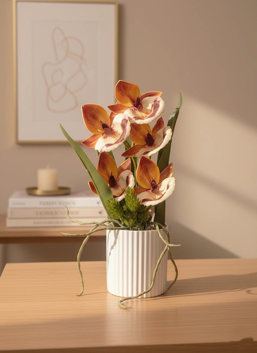 Terracotta Orchid Bloom