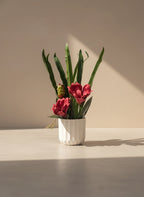 Red Magnolia Orchid Arrangement