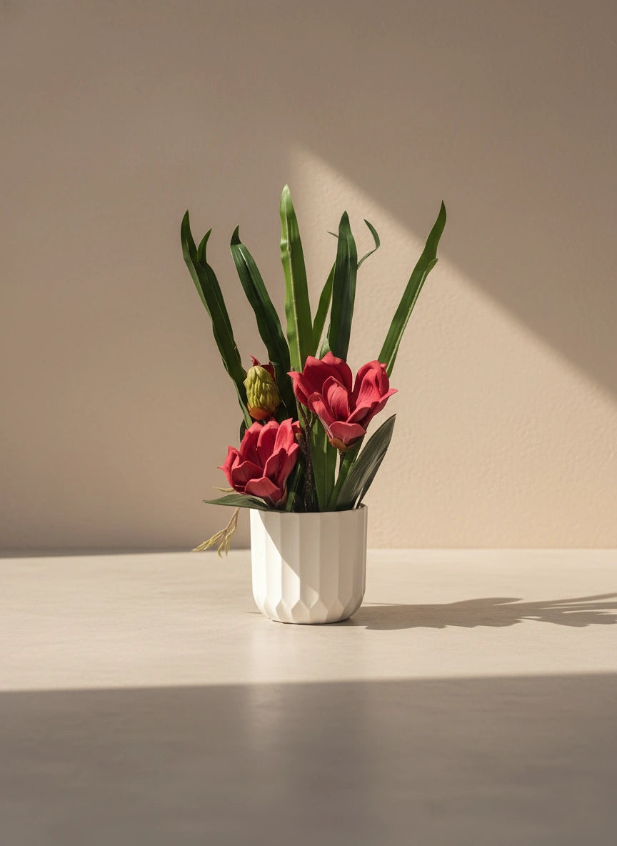 Red Magnolia Orchid Arrangement