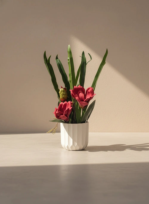 Red Magnolia Orchid Arrangement