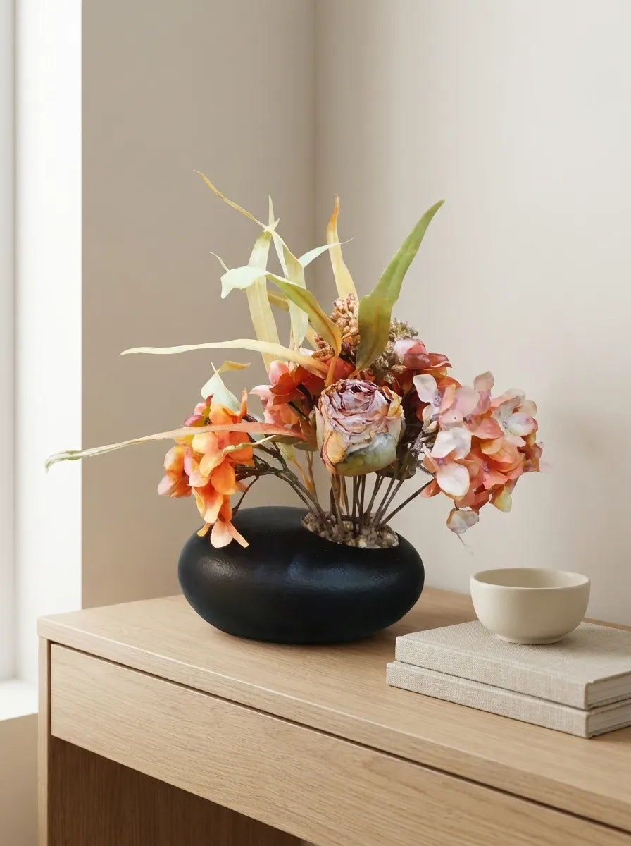 Autumn Terracotta Ikebana Arrangement