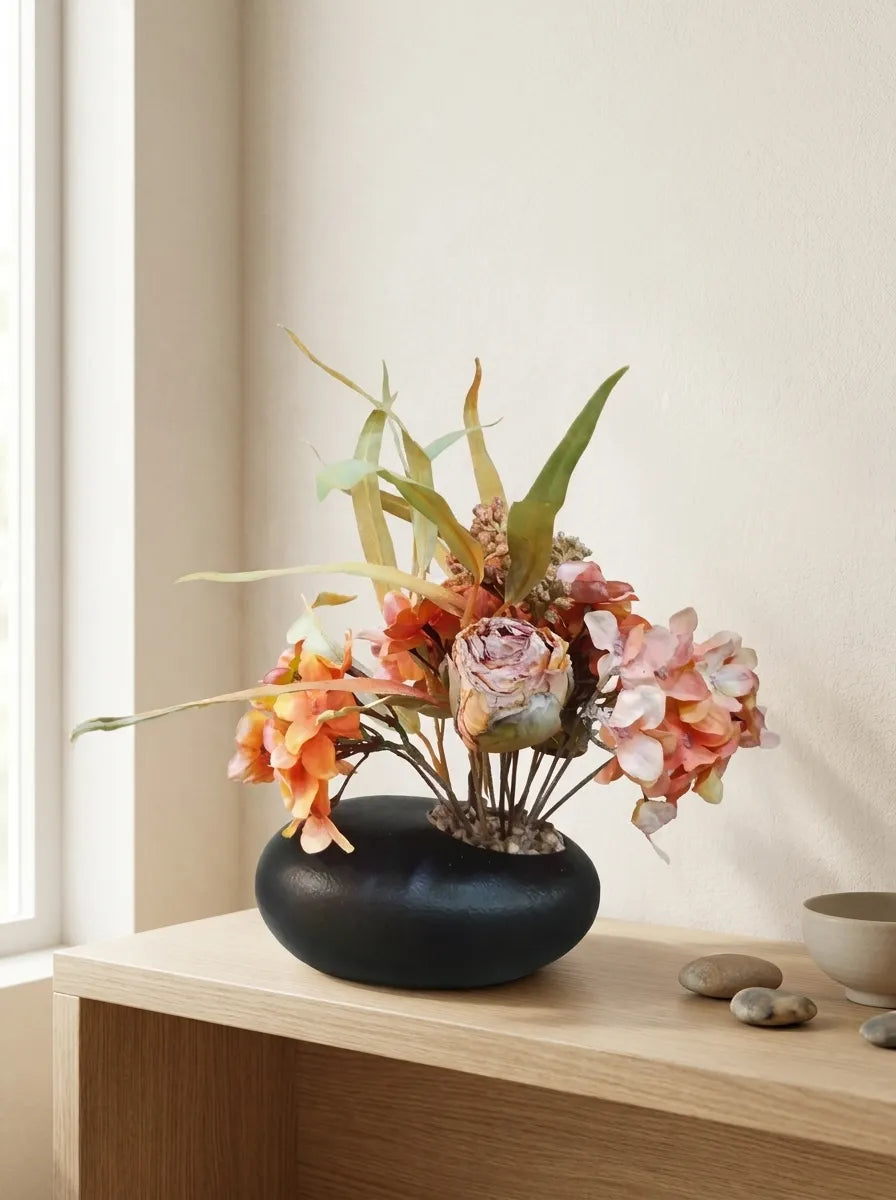 Autumn Terracotta Ikebana Arrangement