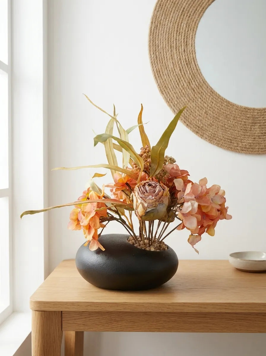 Autumn Terracotta Ikebana Arrangement