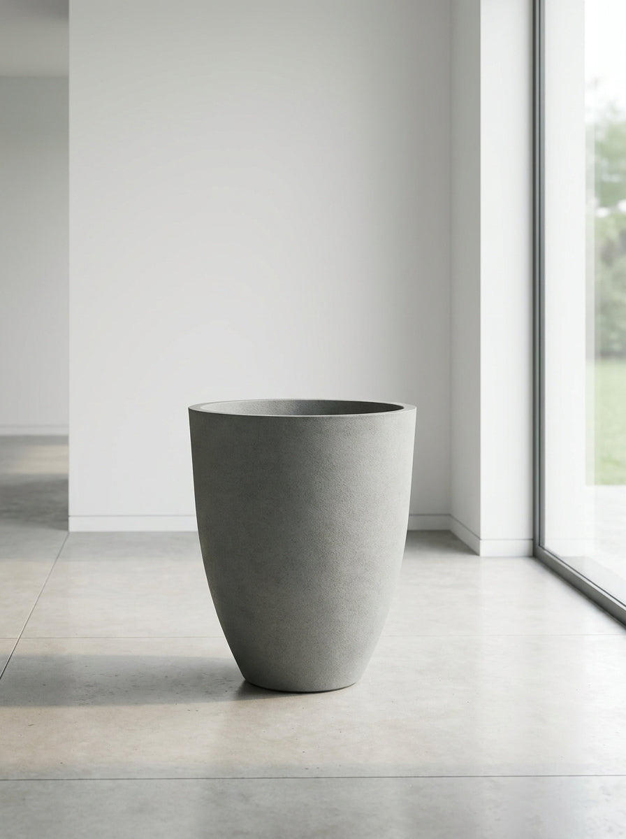Canyon Cement Grey Texture Planter