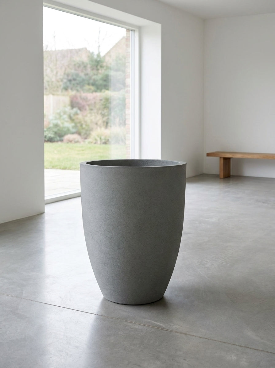 Canyon Cement Grey Texture Planter