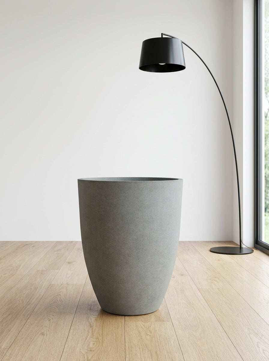 Canyon Cement Grey Texture Planter