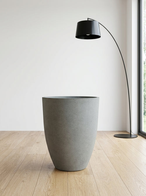 Canyon Cement Grey Texture Planter